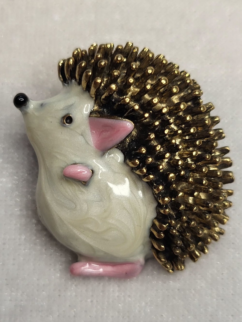 New Enamel 3D Quills Hedgehog Brooch / Pin